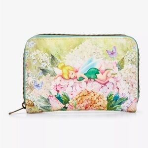 Loungefly Disney Peter Pan Tinker Bell Flowers Mini
Zipper Wallet NWT